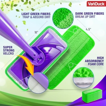 VanDuck Reusable Mop Pads for Efficient Cleaning