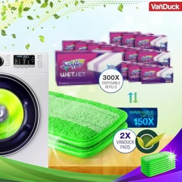 VanDuck Reusable Mop Pads for Efficient Cleaning