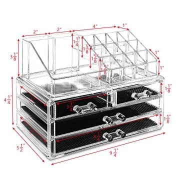 Ikee Design Acrylic Makeup Organizer for Beauty Essentials