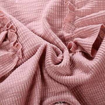 Unmega Baby Girl Sleeveless Romper Ruffle Jumpsuit Long Pants Overalls (Pink, 90/6-12 Months)