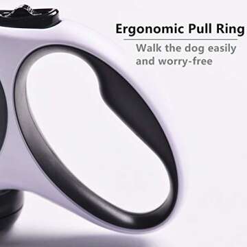 MYYSM Retractable Dog Leash 26 Feet16 Feet Strong Anti-Bite and Anti-Entanglement Dog Leash, Suitable for Medium and Large Dogs Weighing No More Than 110 Pounds, One-Key Lock and Release, blue