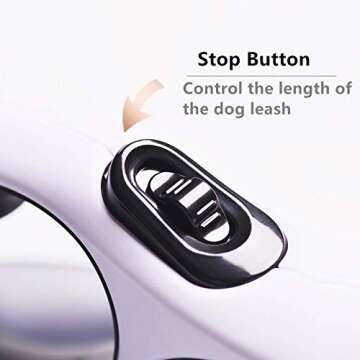 MYYSM Retractable Dog Leash 26 Feet16 Feet Strong Anti-Bite and Anti-Entanglement Dog Leash, Suitable for Medium and Large Dogs Weighing No More Than 110 Pounds, One-Key Lock and Release, blue