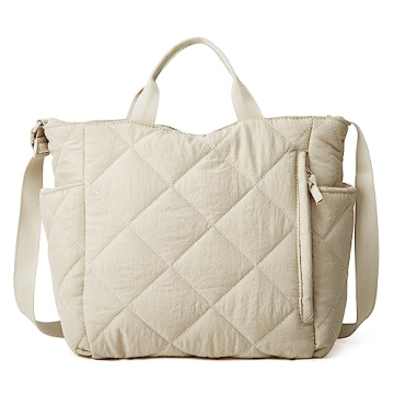 Women Quilted Tote Bag Puffer Hobo Handbag Lightweight Padding Shoulder Bag Nylon Padded Crossbody P...