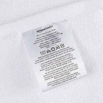 Comfortable 100% Cotton Bath Rug Mat - Bright White