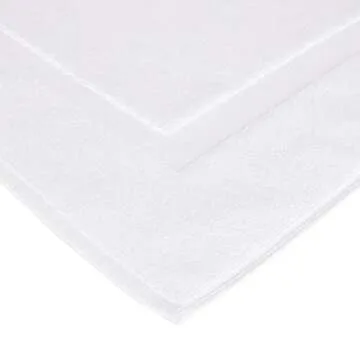 Comfortable 100% Cotton Bath Rug Mat - Bright White