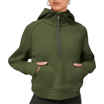 Cozy LASLULU Women’s Fleece Zip-Up Hoodie for Winter