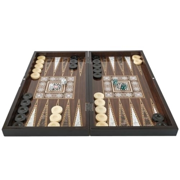 Exquisite Turkish 2-in-1 Backgammon Checkers Game Set - Luxurious Design