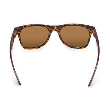 Retro Classic Horn Rimmed Sunglasses - Unisex Tortoise Frame