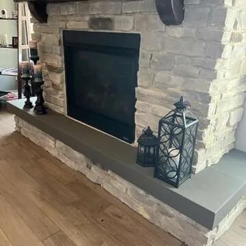 Baby Safety Foam Soft Seat Edge Cushion Fireplace Hearth Guard Bumper Pad Child Proof Padding (Large, Gray-fits Width from-81-104")