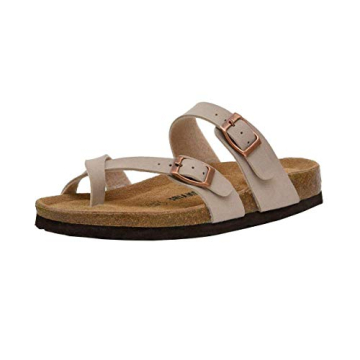 CUSHIONAIRE Luna Cork Footbed Sandals - Effortless Comfort