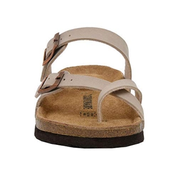 CUSHIONAIRE Luna Cork Footbed Sandals - Effortless Comfort
