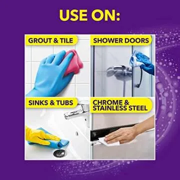 OxiClean Bathroom Cleaner, Shower, Tub & Tile, Powered by OxiClean Stainfighters, 32 oz