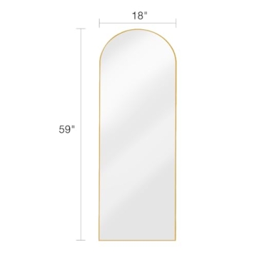Stylish ITSRG Arched Full-Length Mirror with Stand
