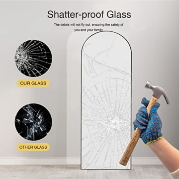 Stylish ITSRG Arched Full-Length Mirror with Stand