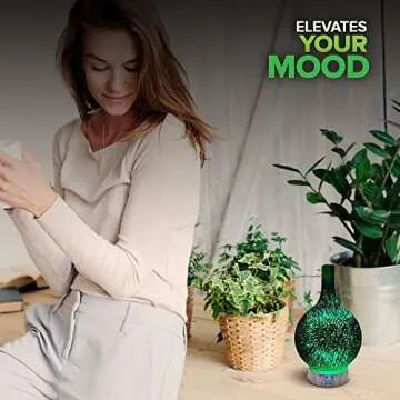 Essential Oil Diffuser with Colorful LED and Timer