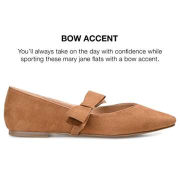 Chic Vegan Leather Ballet Flats for Women - Journee Collection