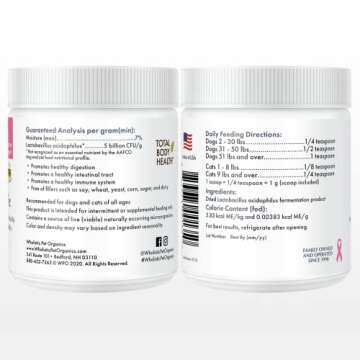 Wholistic Acidophilus Probiotic for Dogs - Digestive Health Boost