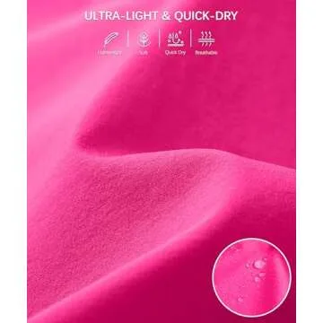 Women's 2 in 1 Running Shorts High Waisted Spandex Shorts Gym Yoga Workout Athletic Shorts for Women with Zipper Pockets Rose Red S