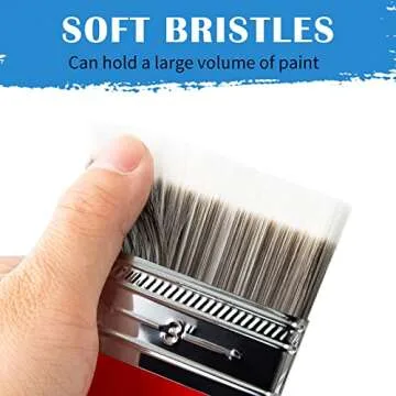 Falling in Art Flat Paddle Paint Brush, Scale Brush for Oil and Acrylic Paints,4 Inch