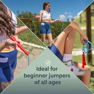 Buy Jump Ropes Short Handle Licorice Jump Rope, White, 8-Feet