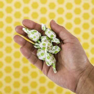 USDA Organic Sweet Ginger Pear Tummydrops, Gluten Free & Vegan. 33 Individually Wrapped Organic Ginger Lozenges in a Resealable Bag.