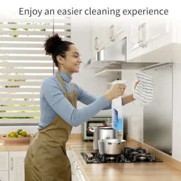 IKTCH Stainless Steel Backsplash for Kitchen Protection