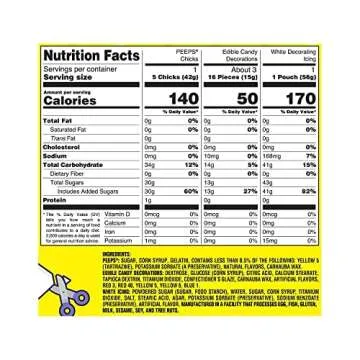 Peeps Marshmallow Easter Decorating Kit DIY Make Your Own Candy Chicks and Edible Decorations, Pre-Mixed Icing Pouch and Shaped Marshmallows, Color May Vary