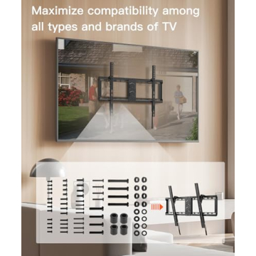 TV Mounting Hardware Screw Kit - M4 M5 M6 M8 Set for TVs