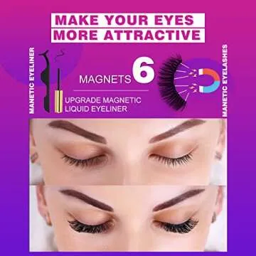 Royaomis Cat-Eye Magnetic Lashes Kit for Natural Look