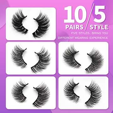 Royaomis Cat-Eye Magnetic Lashes Kit for Natural Look