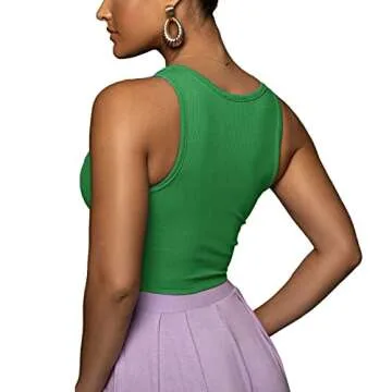 Antopmen Women Sleeveless Crop Top for Stylish Comfort