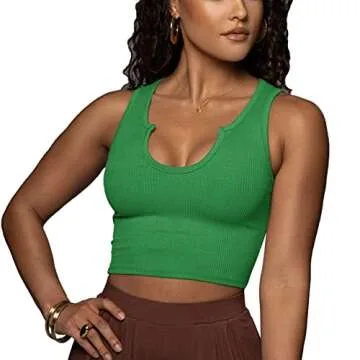 Antopmen Women Sleeveless Crop Top for Stylish Comfort