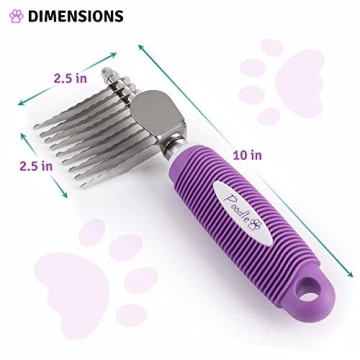 Poodle Dematting Comb Brush for Dogs and Cats - Detangling Tool