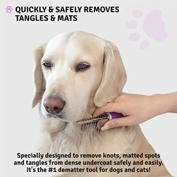 Poodle Dematting Comb Brush for Dogs and Cats - Detangling Tool