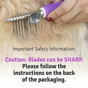 Poodle Dematting Comb Brush for Dogs and Cats - Detangling Tool