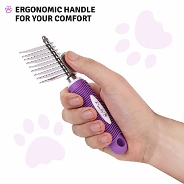 Poodle Dematting Comb Brush for Dogs and Cats - Detangling Tool