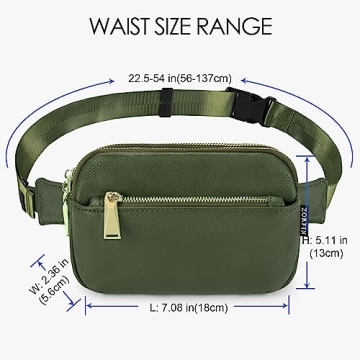 Stylish ZORFIN Fanny Pack for Travel and Daily Use