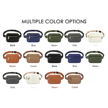 Stylish ZORFIN Fanny Pack for Travel and Daily Use