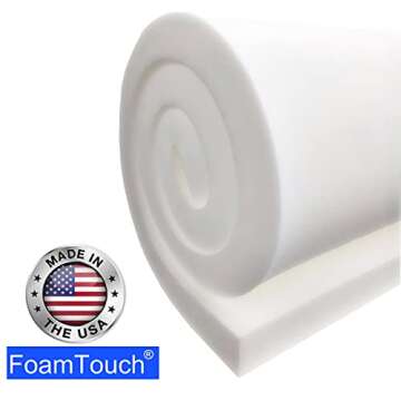 1" X 24" X 84" Upholstery Foam - High Density Cushion