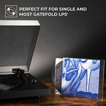 Crystal Clear Vinyl Record Outer Sleeves by BIG FUDGE