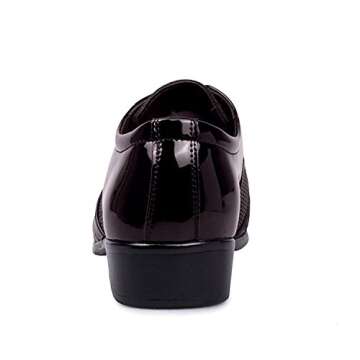 Seakee Men's Comfy Slip On Loafers Breathable Business Dress Shoes Black02 US