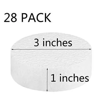 FFchuanhe 3 Inch 28-Pack Foam Circles for Crafts (1" Thick), Polystyrene Round Foam Disc for DIY Pro...
