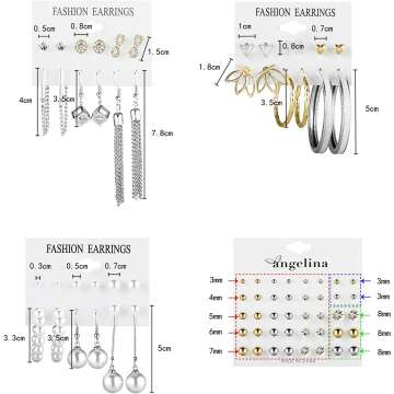 Stylish Dangle Earrings Set for Women and Girls