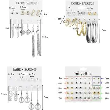 Stylish Dangle Earrings Set for Women and Girls