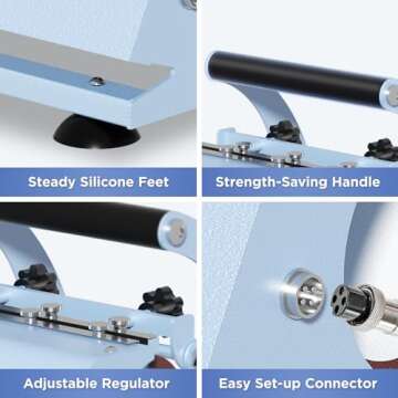 OIIEE 30OZ Tumbler Heat Press Machine 110V Auto Timer Cup Mug Heat Press Machine for 9 OZ 11 OZ 15 OZ 16 OZ 20 OZ 30 OZ Sublimation Straight Tumbler Bottles,Ceramic Mugs,Glass Cans Heat Transfer Print