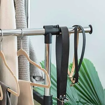 IRIS USA Adjustable Portable Double-Rod Clothes Rack