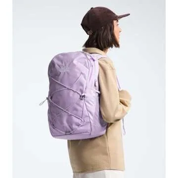 THE NORTH FACE Women's Jester Everyday Laptop Backpack, Lite Lilac/Icy Lilac/TNF White, One Size