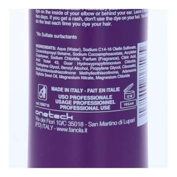 Fanola Free No Yellow Vegan Mask, 350ml/11.83 Fl Oz