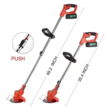 Lightweight Cordless Brush Cutter with 3 Blades