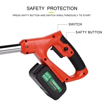 Lightweight Cordless Brush Cutter with 3 Blades